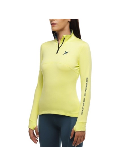 Sudadera Drop Shot Famara Amarilla Mujer | Ofertas de pádel